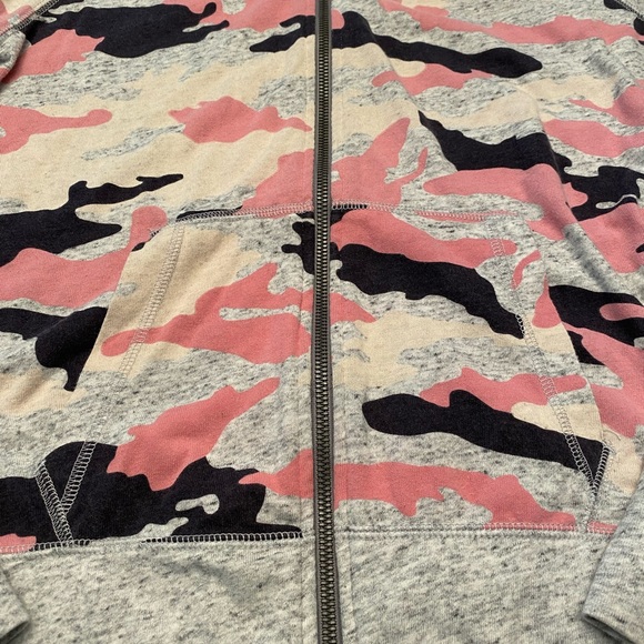Nike Light-weight Pink, Cream & Black Camo Zip Up - Small - Picture 4 of 9